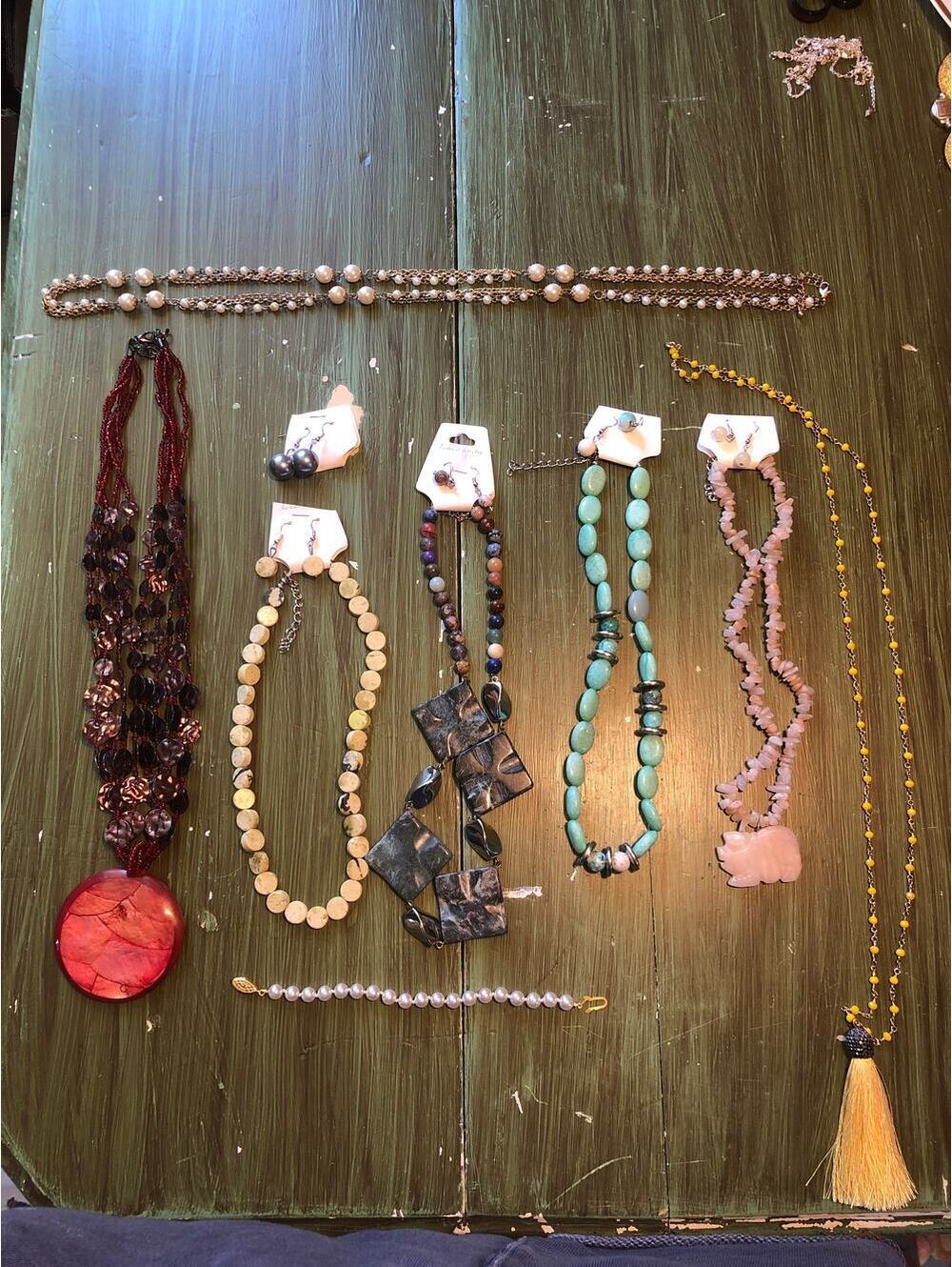 Unbranded Lot of Beaded Necklaces and Earrings - most NEW